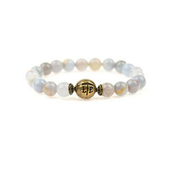 Beaded Bracelet  Blue Granite