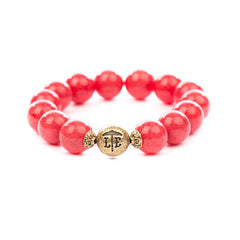 Beaded Bracelet Coral