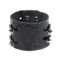 Wide Cuff Distressed Black