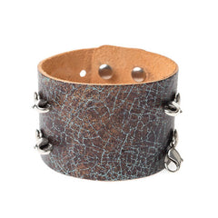 Wide Cuff Distressed Turquoise