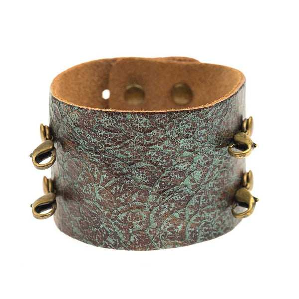 Wide Cuff Distressed Turquoise