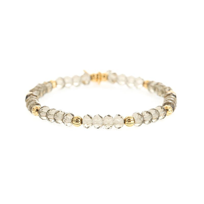 Refined Beaded Bracelet Smoke