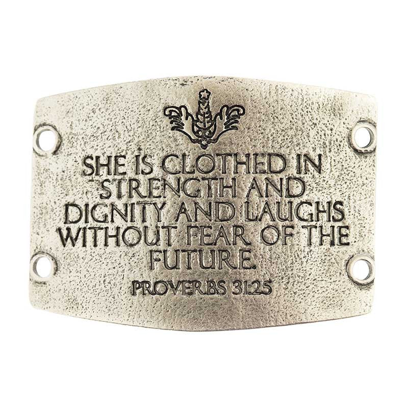 Large Sentiment  | She is clothed in strength and dignity and laughs without fear of the future.  |  Proverbs 31:25