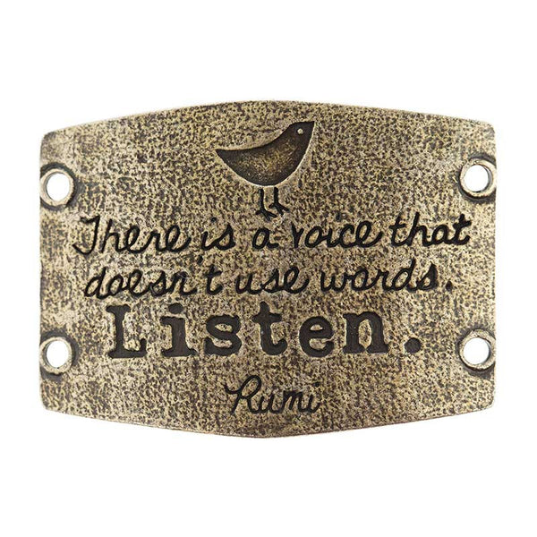 Large Sentiment  | There is a voice that doesn't use words. Listen.  |  Rumi