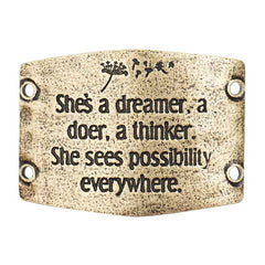 Large Sentiment | She's a dreamer- a doer- a thinker- she sees possibility everywhere.