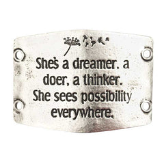 Large Sentiment | She's a dreamer- a doer- a thinker- she sees possibility everywhere.