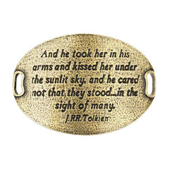 Trousseau Sentiment | And he took her in his arms and kissed her under the sunlit sky, and he cared not that they stood...in the sight of many.