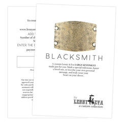 Blacksmith Custom Large Sentiment