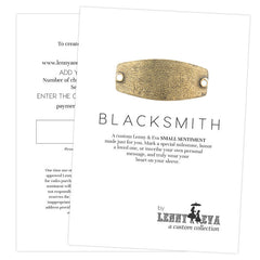 Blacksmith Custom Small Sentiment